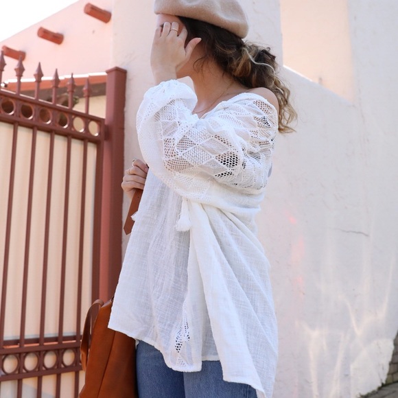 Gauzy white tunic - Picture 4 of 6